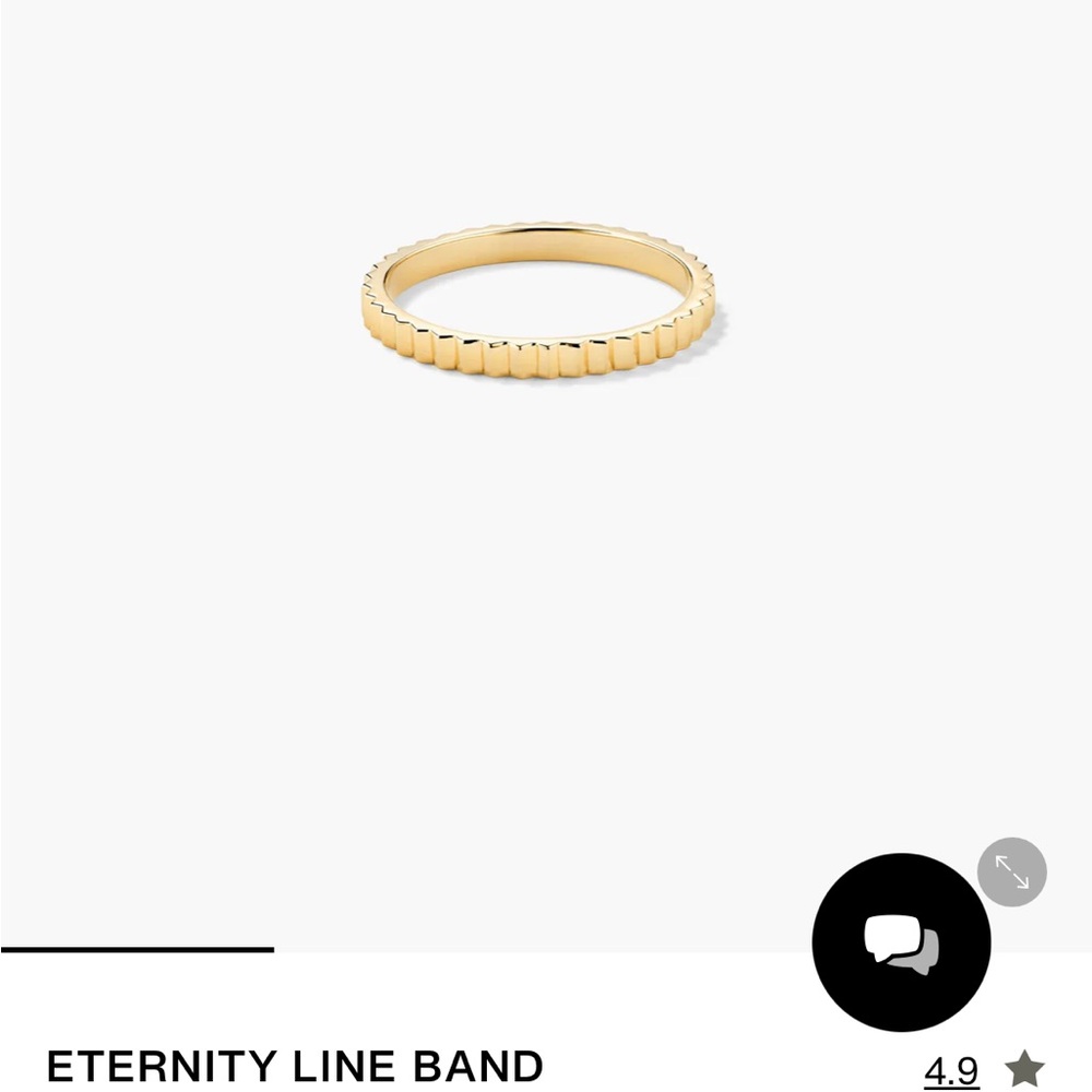 Mejuri 14k Eternity Line Band